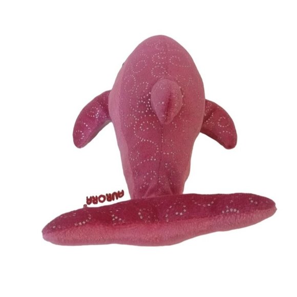 Aurora World Stuffed Animal Dolphin Pink 8.5 In Soft Adorable Black Eyes - Picture 4 of 4